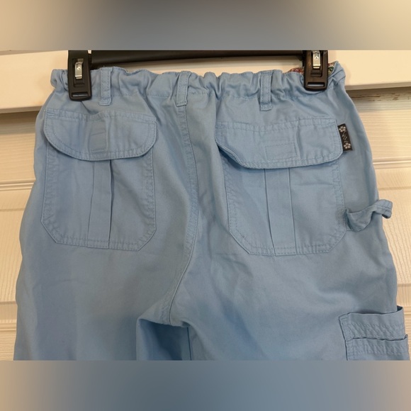 🩺 Koi Classics Lindsey Cargo Scrub Pants XS Petite Sky Blue Blue 7-Pocket - Picture 5 of 7
